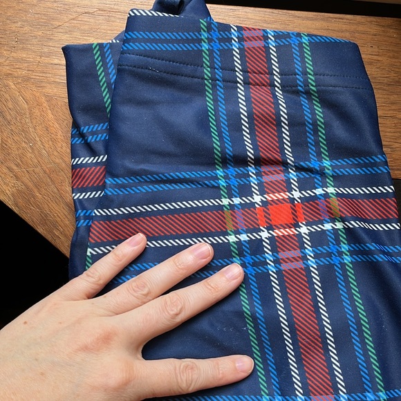 Blackmilk Tartan Navy Toasties (S) - Picture 3 of 6